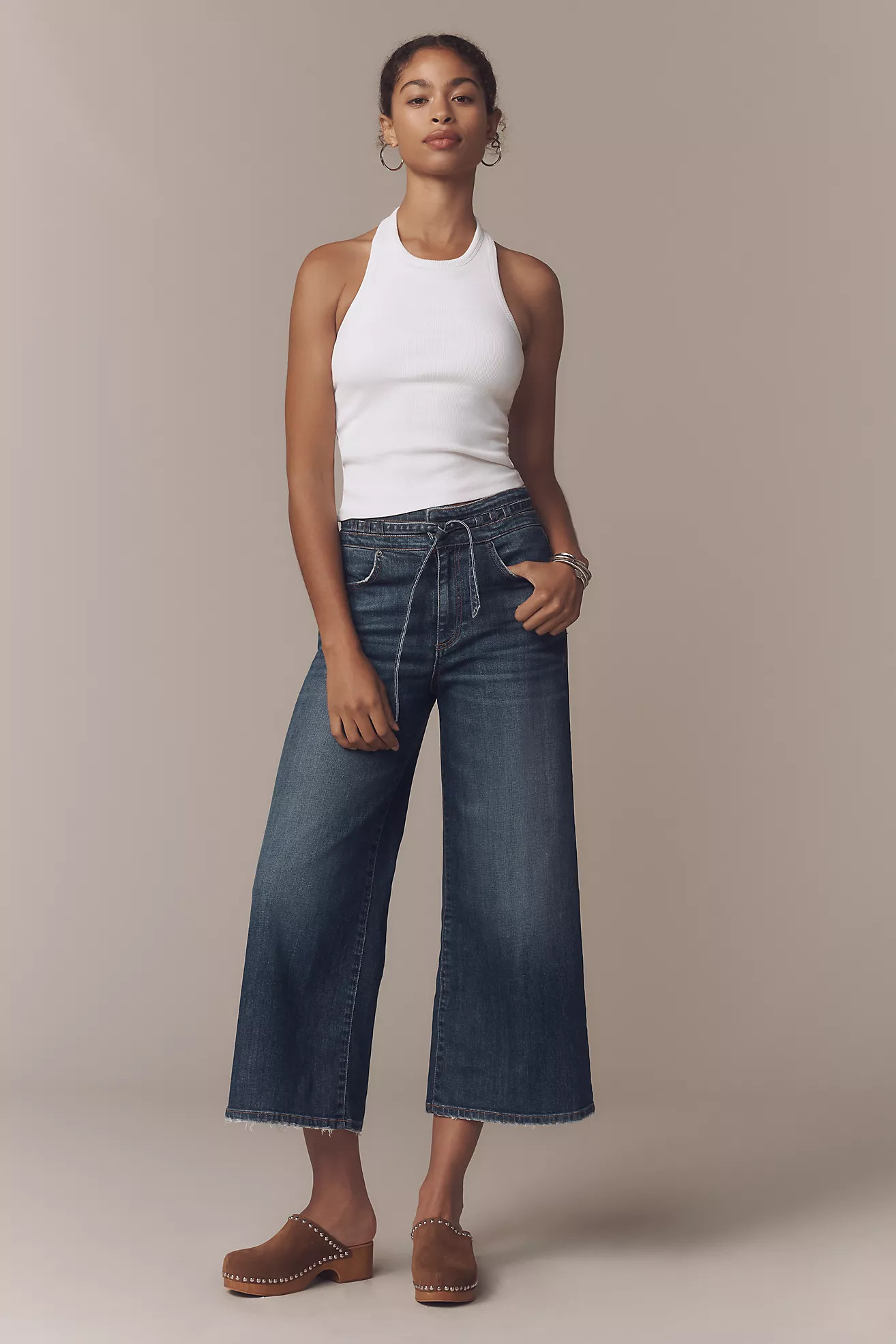 ASKK NY Rio High-Rise Crop Wide-Leg Jeans | Anthropologie (US)
