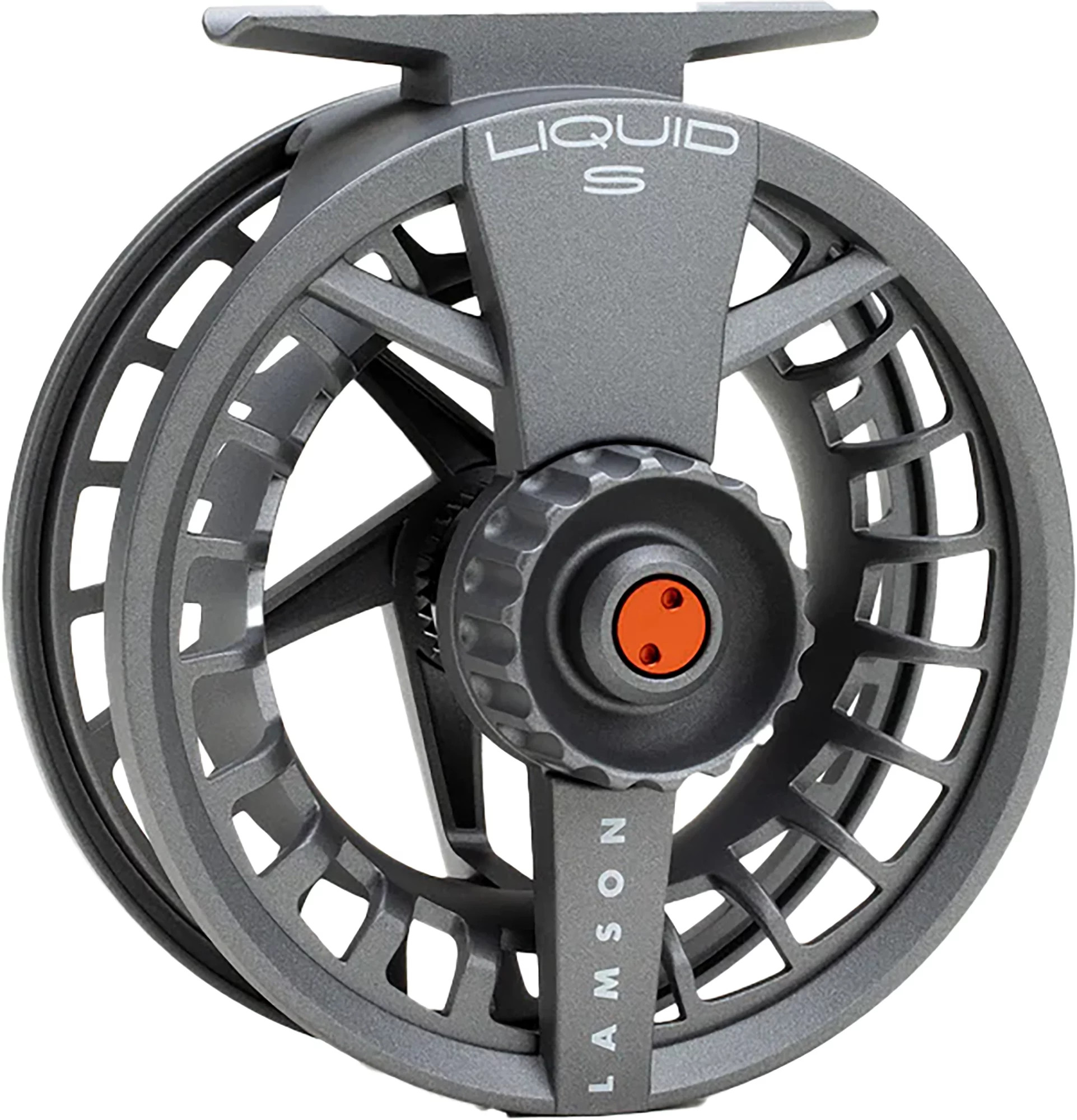 Waterworks-Lamson Liquid S fly reel in smoke