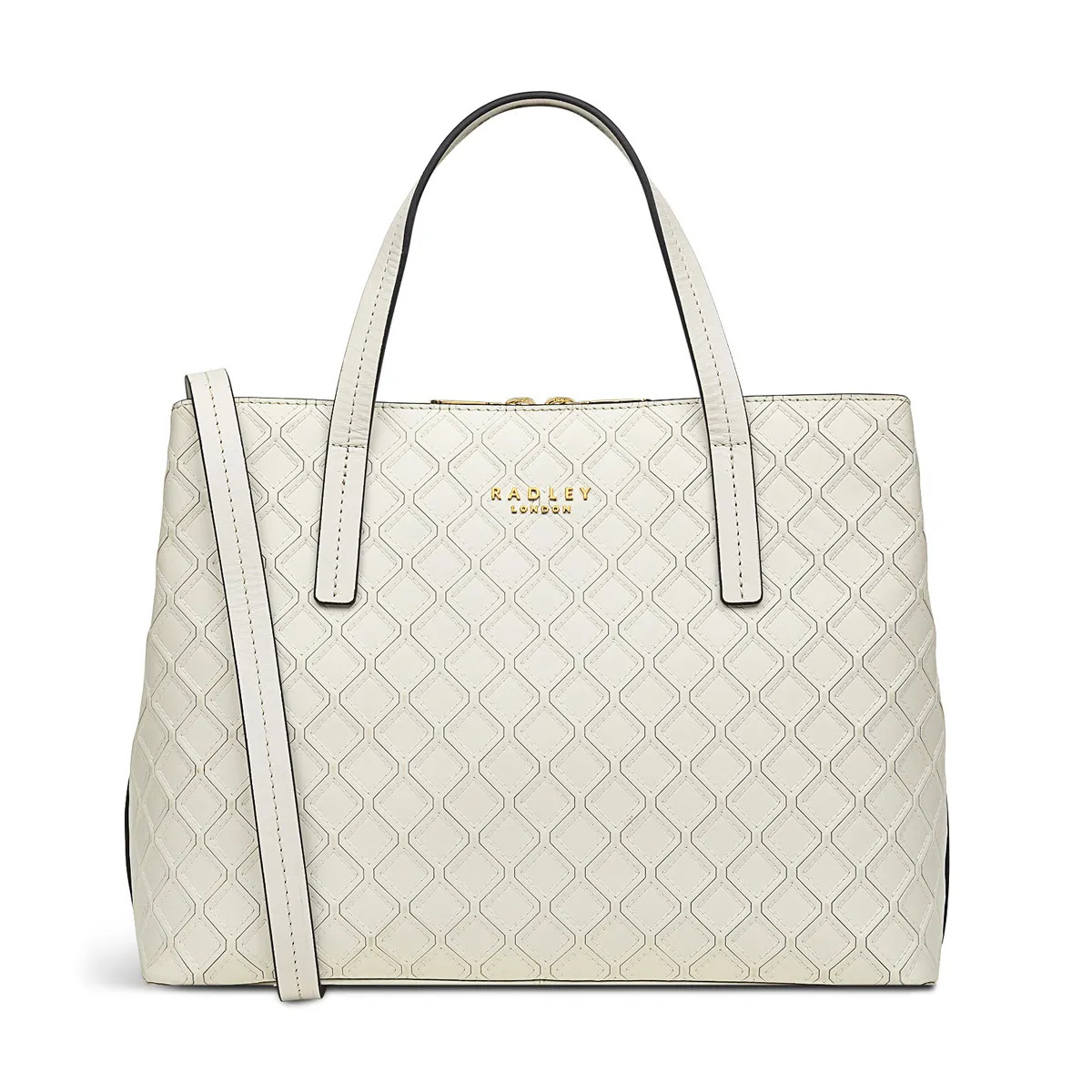 White Leather Grab Bag | Dukes Place Emboss SS24 | Radley | Radley London US