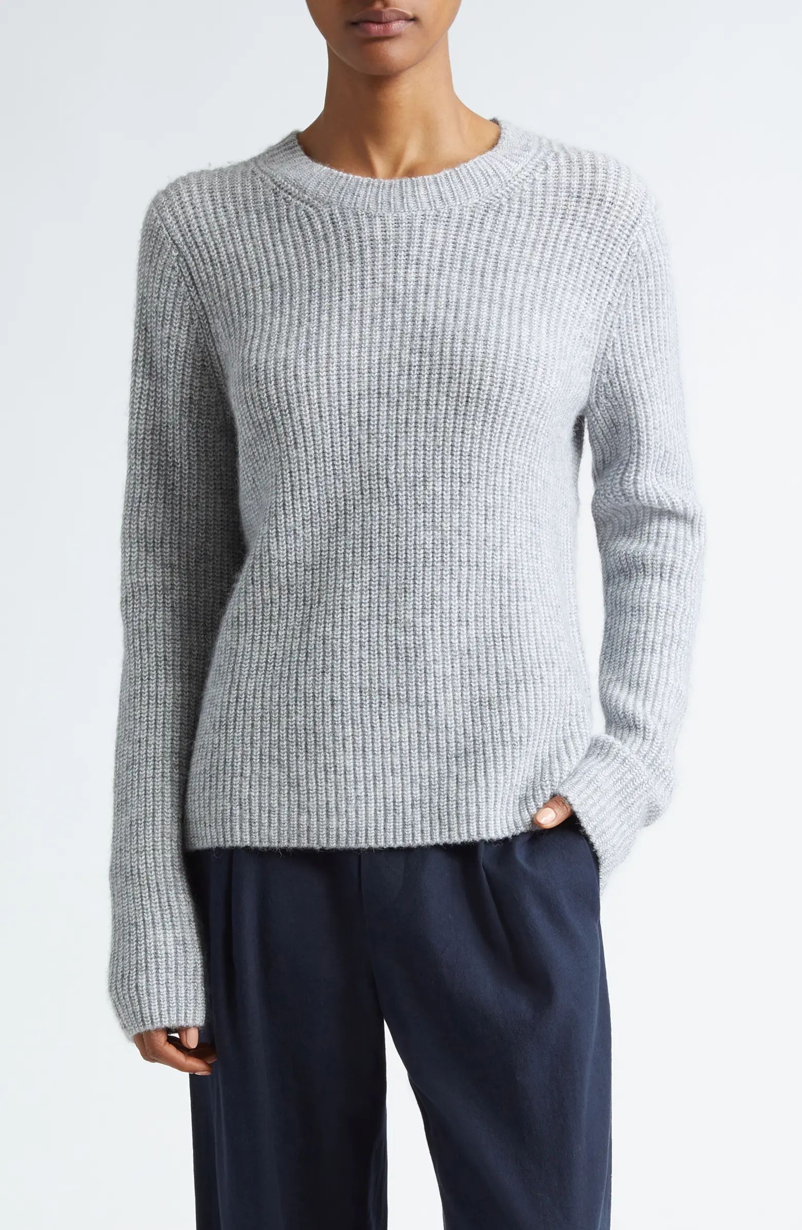 Mélange Shaker Stitch Pullover SweaterVince | Nordstrom