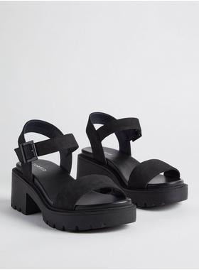 Lug Bottom Heeled Sandal (WW) | Torrid (US & Canada)