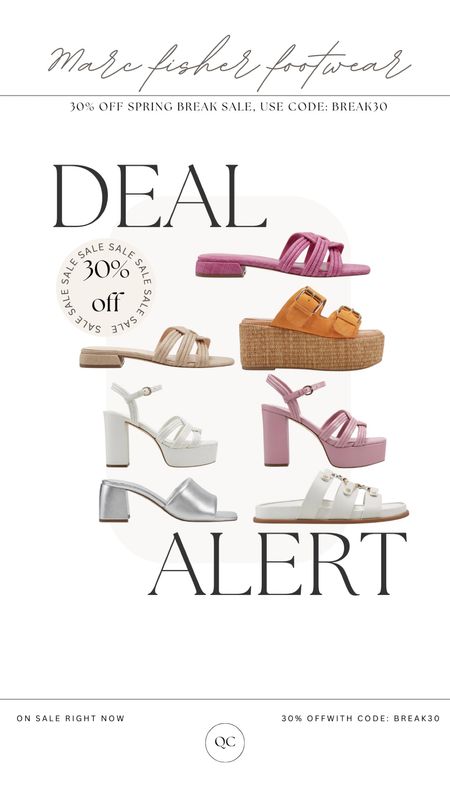 Marc Fisher Spring break sale!!  30% off spring break essential footwear with code: BREAK30

#LTKsalealert #LTKSeasonal #LTKshoecrush