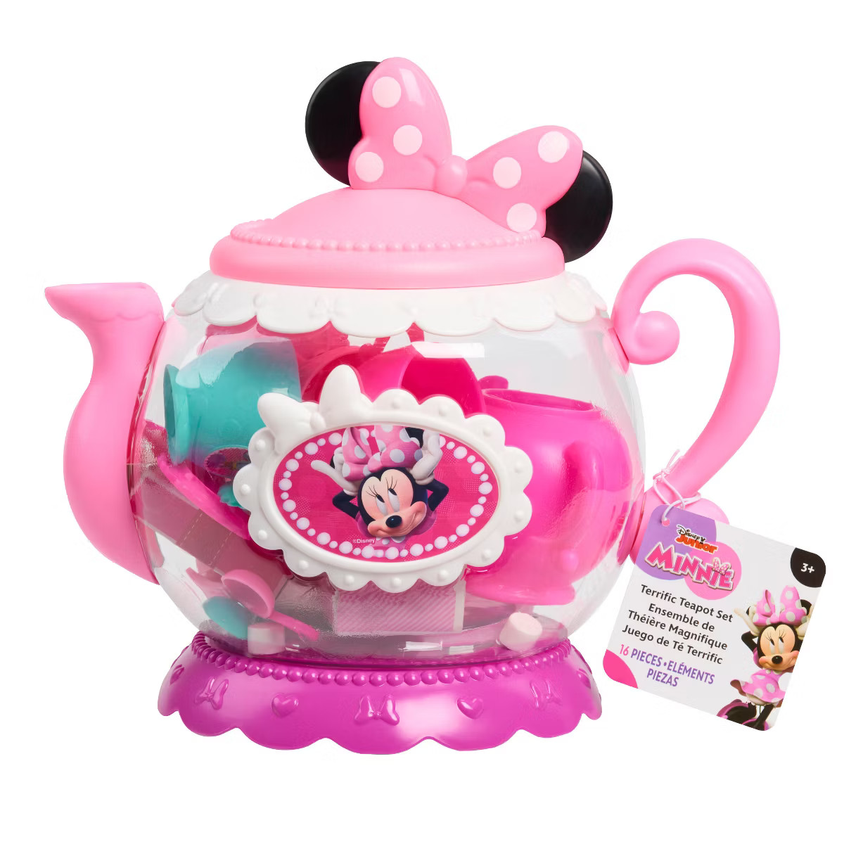 Minnie Mouse Happy Helpers Terrific Tea Pot: Featuring Pretend Dining Accessories, 10-Piece Play ... | Target