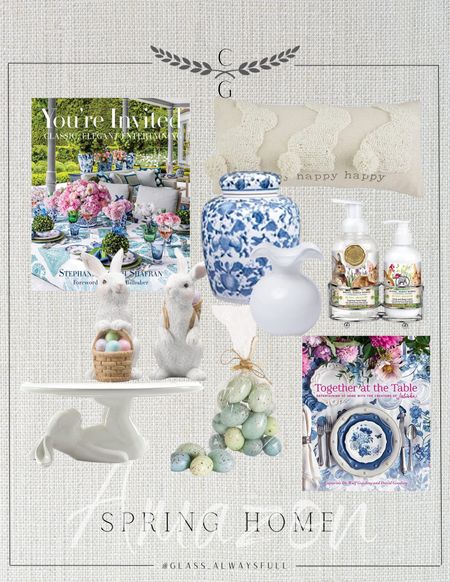 Amazon spring home, Amazon Easter home, Amazon Easter, Easter decor, Amazon Easter decor, bunny decor, ginger jar, hand soap, Easter eggs, Easter pillow, spring coffee table books. Callie Glass @glass_alwaysfull 



#LTKstyletip #LTKhome #LTKSeasonal