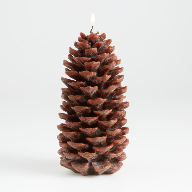 Large Pinecone Candle + Reviews | Crate & Barrel | Crate & Barrel