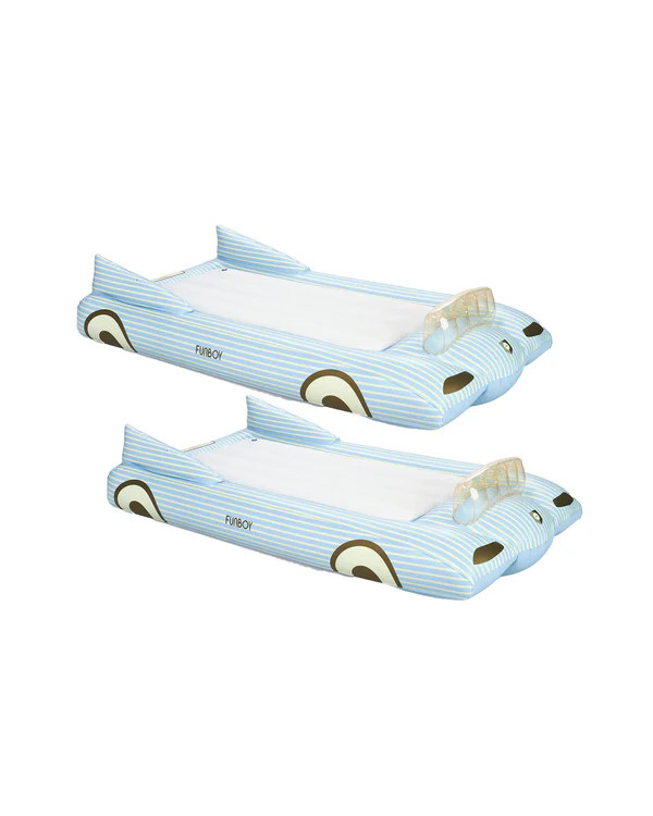 Blue Convertible Kids Sleepover Air Mattress - 2 Pack | FUNBOY