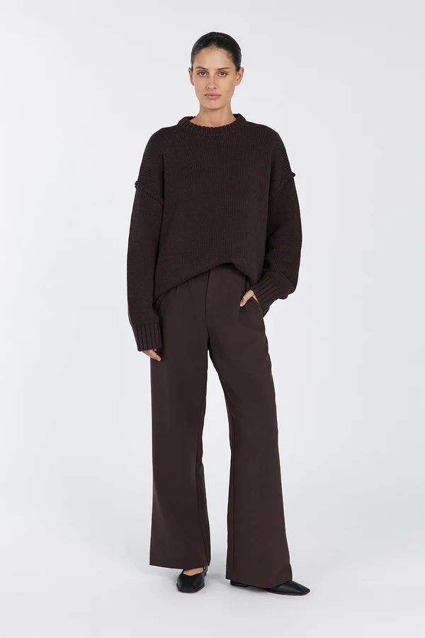 ROY CHOC LONGLINE KNIT JUMPER | DISSH