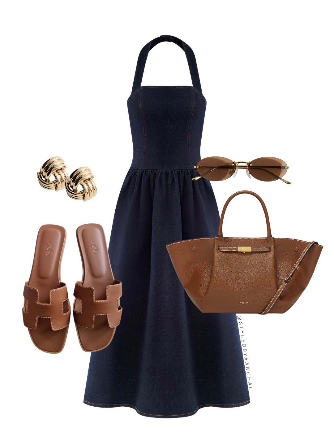 Dark denim halter neck dress outfit


Denim dress
Dark denim dress
Hermes oran
Hm
Meshki
Gold earrings 
Summer dress

#LTKsummer #LTKdresses #LTKjeans