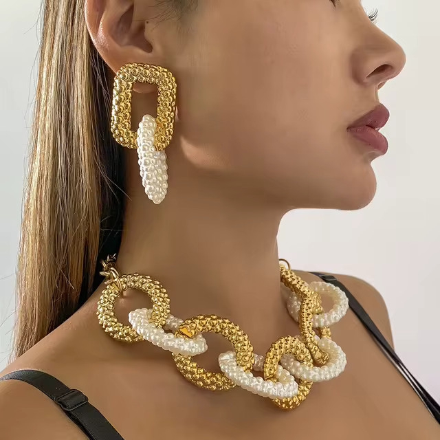 Ingemark Exaggerated Acrylic Big Chunky Chain Necklace For Women Hip Hop Gothic Choker Neck Acces... | AliExpress (US)