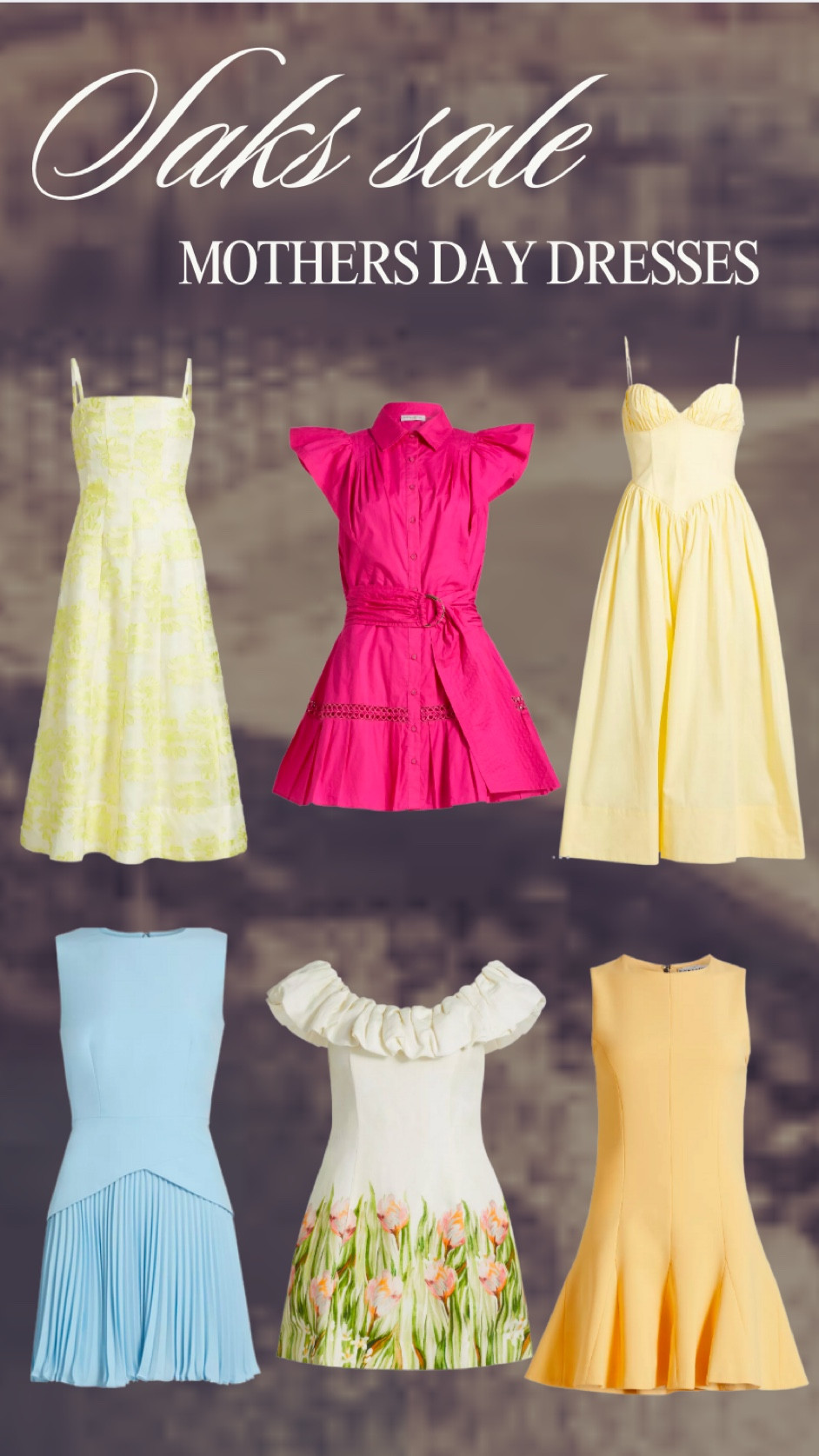 Saks sale Mothers Day dresses 🌸 
Really loving the butter yellow color this season! 

#LTKSaleAlert