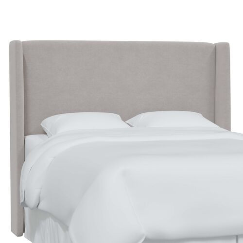 Kelly Velvet Wingback Headboard | One Kings Lane