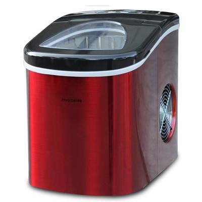 Frigidaire Countertop Ice Maker - Red: Portable Stainless Steel Ice Machine, 26 lbs Daily Production, Bullet Shape | Target