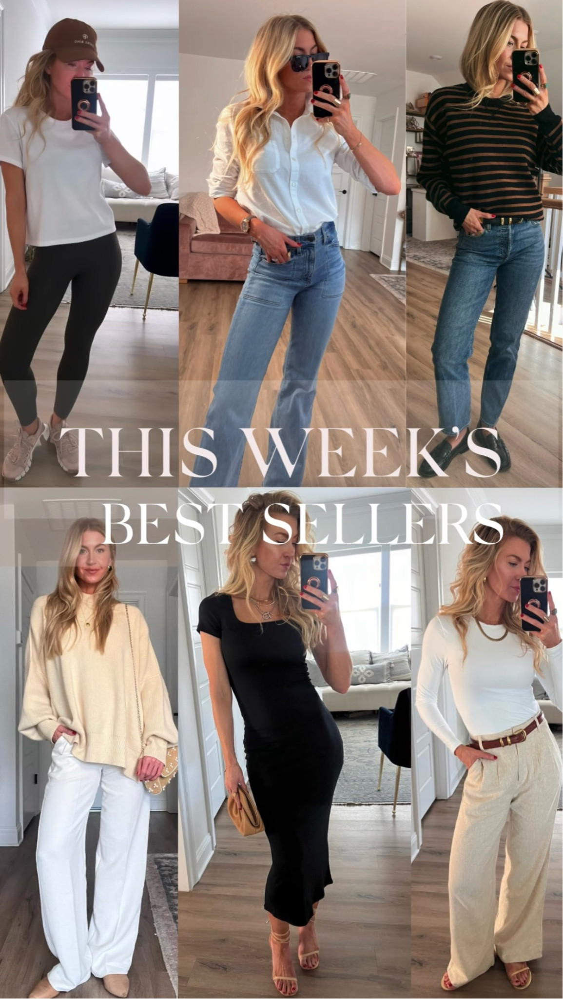 This weeks best sellers! 
Tee + jeans + sweater + linen pants 

#LTKstyletip #LTKSeasonal #LTKbeauty