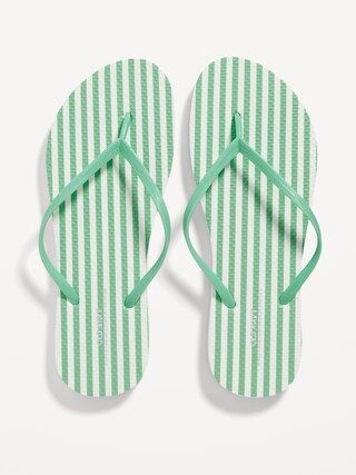 Printed Flip-Flop Sandals for Women (Partially Plant-Based) | Old Navy (US)