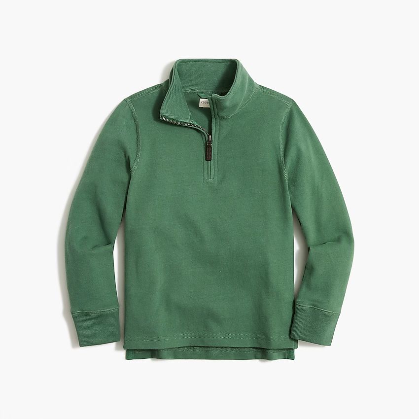 Boys' sueded half-zip popover sweatshirt | J.Crew Factory