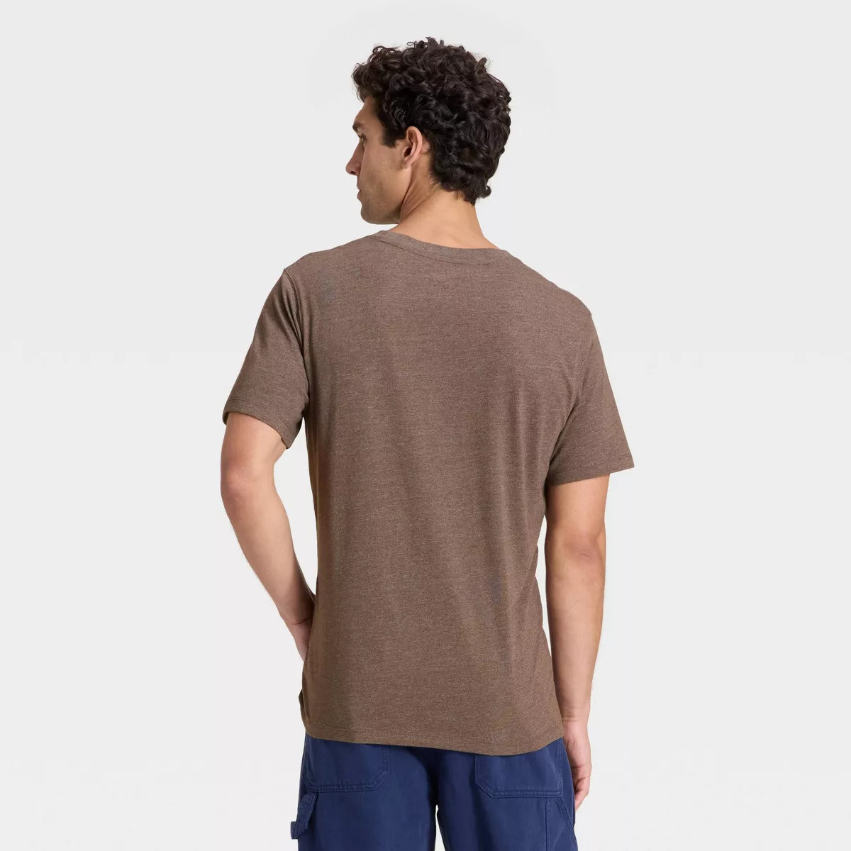 Men's Every Wear Short Sleeve T-Shirt - Goodfellow & Co\u2122 Brown L | Target