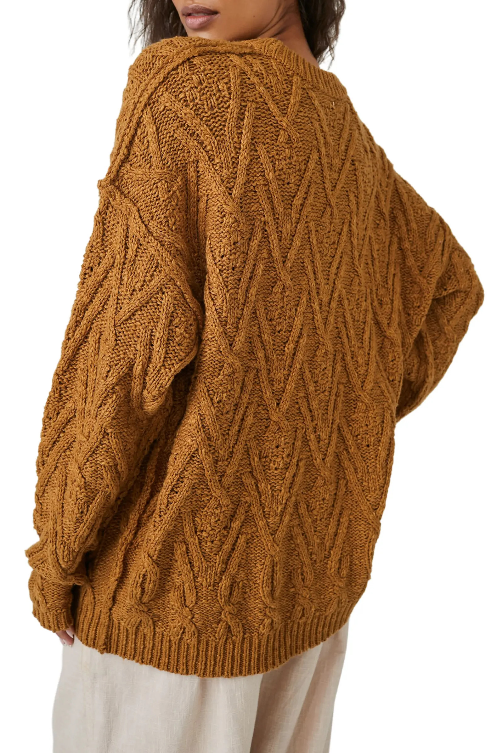 Isla Cable Stitch Tunic Sweater | Nordstrom