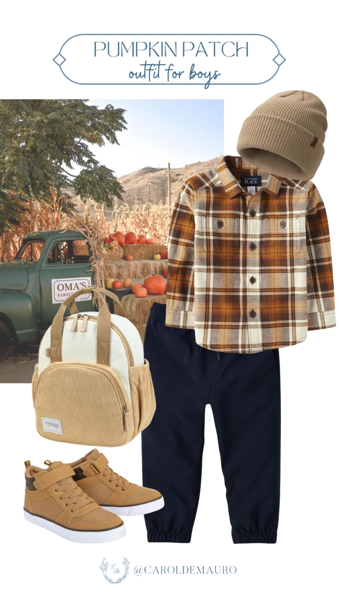 pumpkin patch, outfit for boys, fall outfit for toddlers, plaid shirt for boys, drawstring pants for kids, booties for boys, beanies for kids, amazon kids, kids wardrobe

#LTKootd #LTKSeasonal #LTKKids