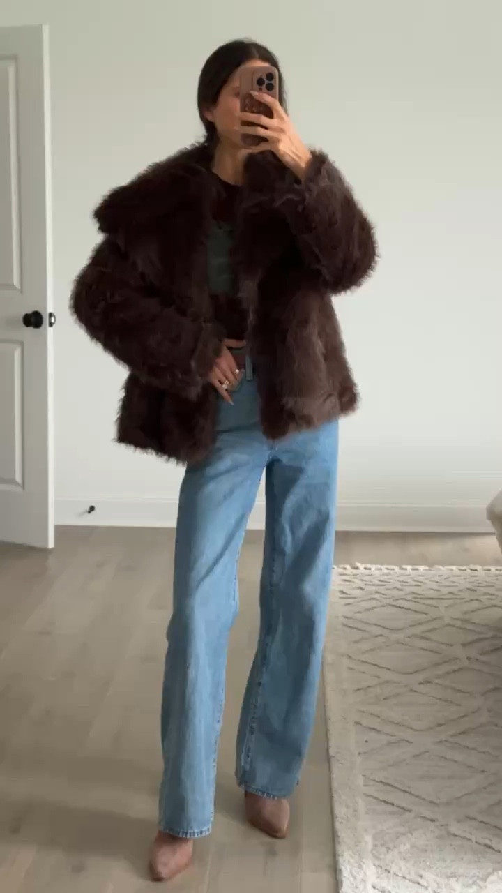Oversized faux fur jacket with a soft, cozy feel and relaxed fit. The perfect statement layer for fall and winter, instantly elevating a simple top and jeans. Warm without feeling bulky, easy to dress up or down, and ideal for holiday outfits, date nights, or cold-weather layering.

#LTKSeasonal #LTKootd #LTKFindsUnder50