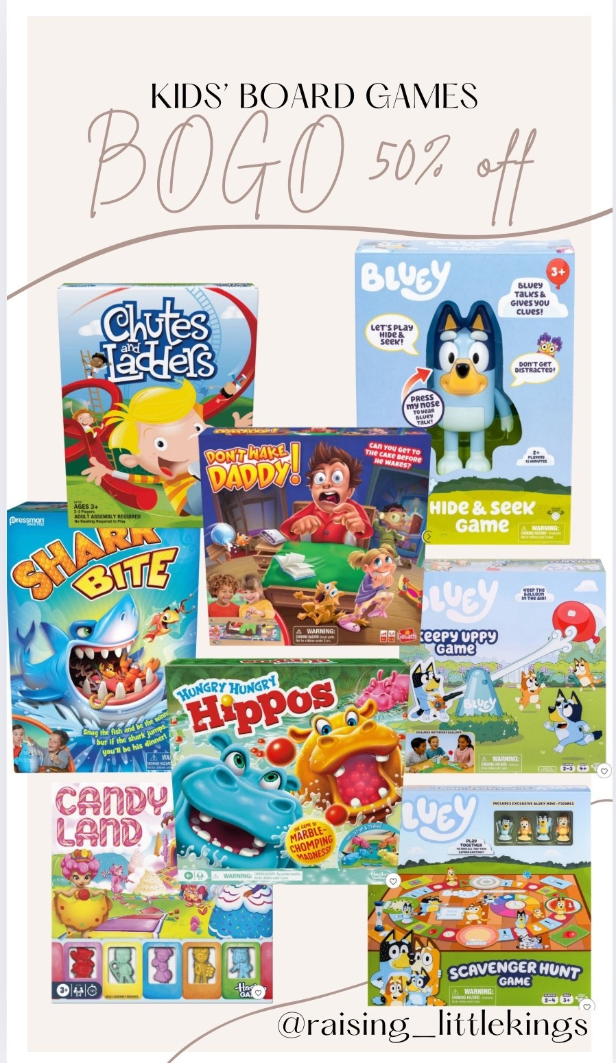 My 4 year old is in his board game era 😆 These are some games that he loves playing, and some that are on his Christmas list!

If you’re looking for a fun gift for a kiddo, you won’t regret a game or two! They are currently buy one get one 50% off, so make sure you grab them now!!


#LTKCyberWeek #LTKGiftGuide #LTKKids