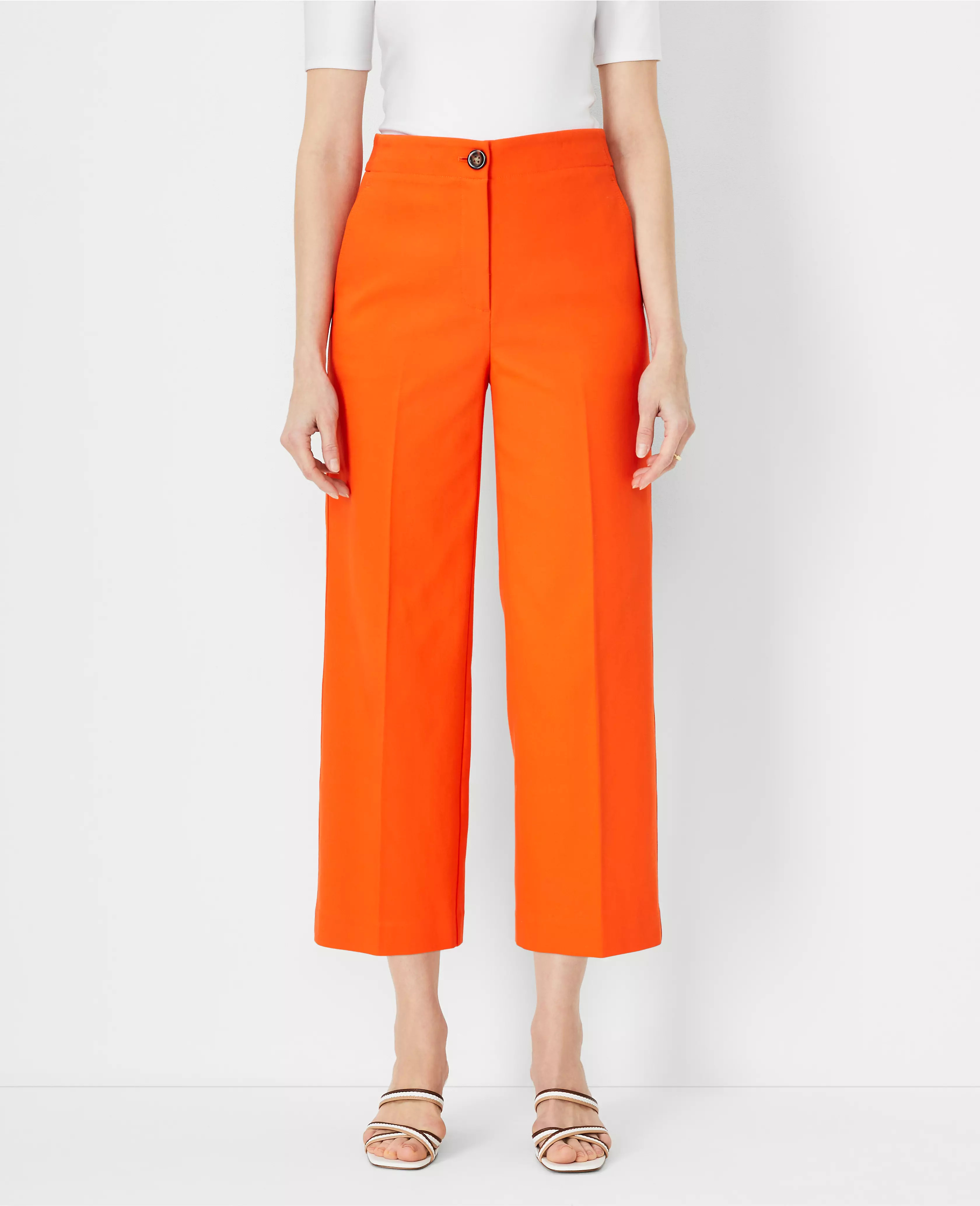 The Kate Wide Leg Crop Pant - Curvy Fit | Ann Taylor (US)