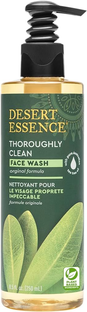 Desert Essence Thoroughly Clean Face Wash for Oily Skin, 8.5 fl oz - Gluten Free, Vegan, Non-GMO ... | Amazon (US)