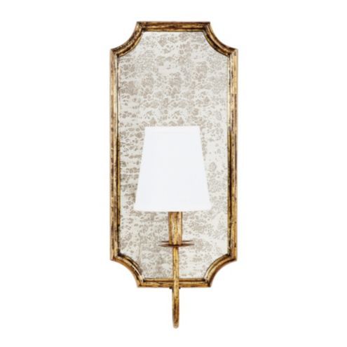 Cora Mirror Decorative Wall Sconce with Shade | Ballard Designs, Inc.