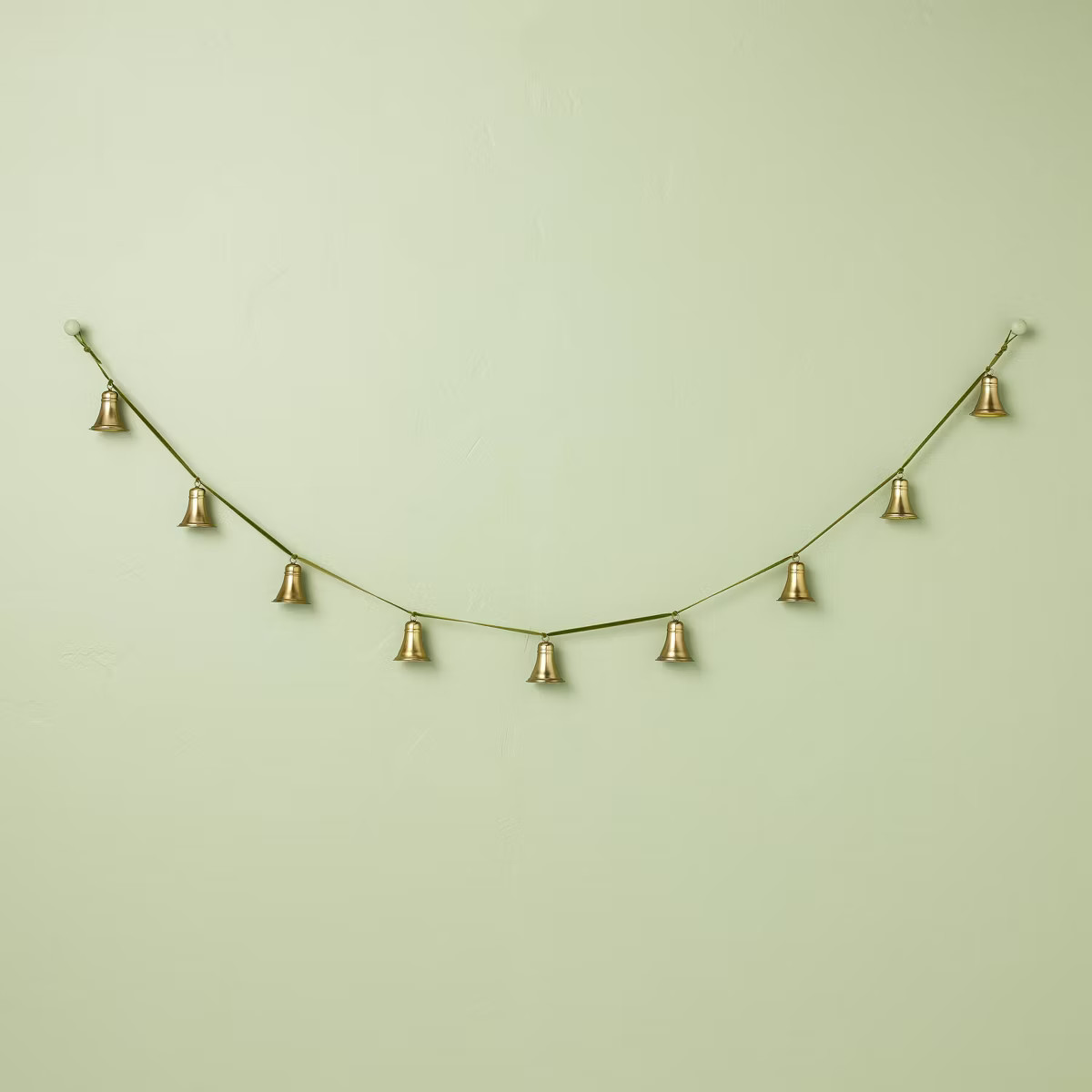 5' Decorative Brass Bell Christmas Garland Antique Finish - Hearth & Hand™ with Magnolia | Target
