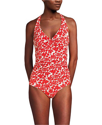 Women's Twist Halter Tankini Top 24.5" | Macy's