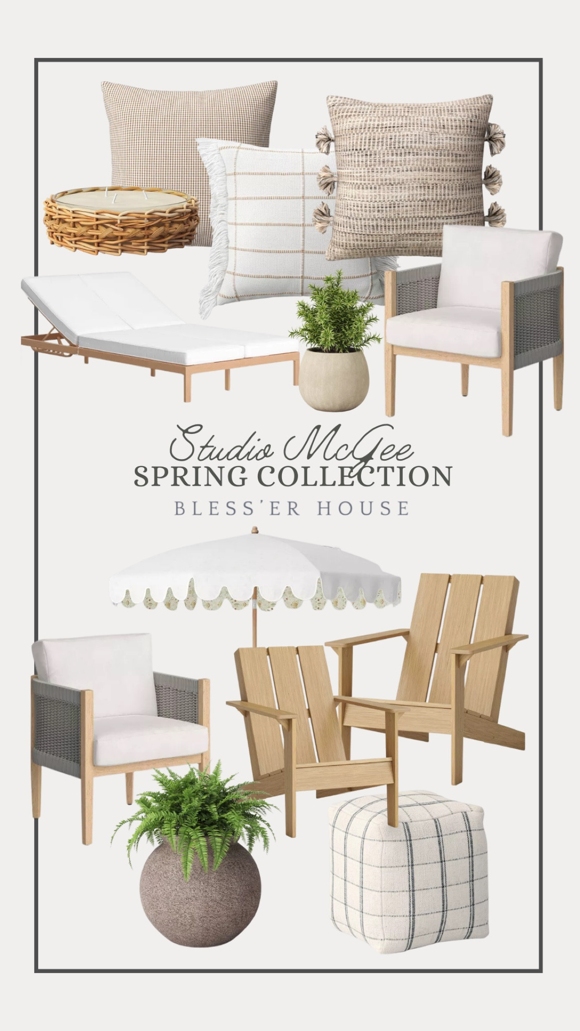 Target Studio McGee spring collection!

#SpringDecor #SpringDecorations #StudioMcGee #McGeeAndCo #Target #OutdoorPillows #OutdoorStripedPillows #OutdoorFurniture #PatioFurniture #PatioPillows #Outdoorpillows #WhiteUmbrella #OutdoorUmbrella #OutdoorPlanters #poollounger

#LTKhome #LTKSeasonal #LTKswim