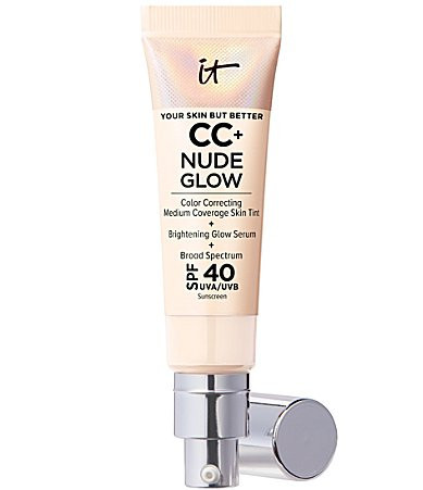 IT Cosmetics CC Nude Glow Lightweight Foundation  Glow Serum SPF 40 - Fair Porcelain | Dillard's