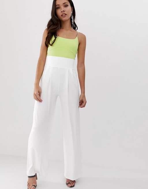 ASOS DESIGN wide leg pants with deep waistband | ASOS US