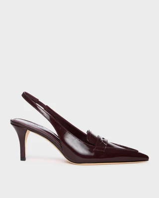 Arlette Pump - Bordeaux Leather | Paige