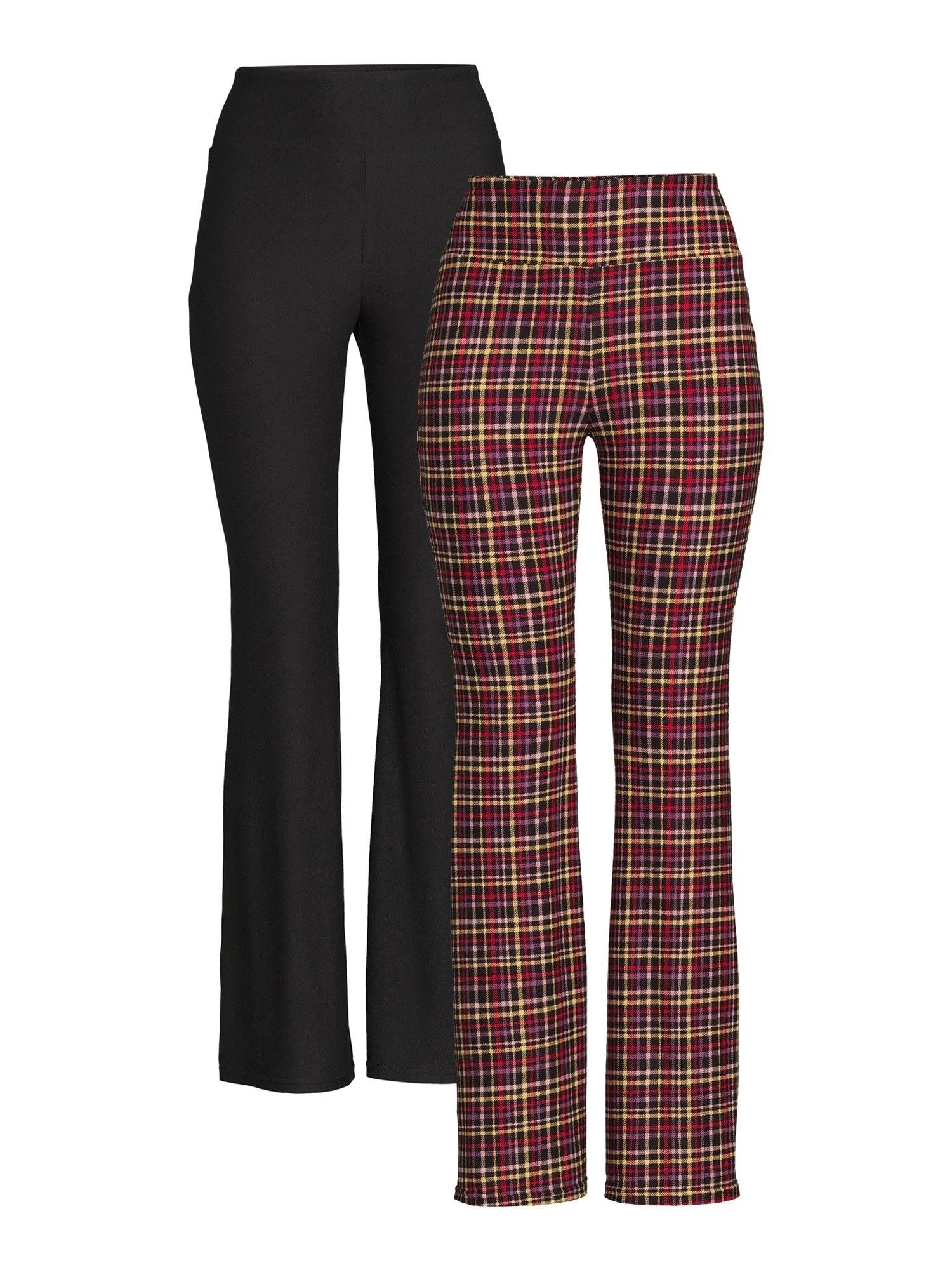 No Boundaries Juniors Flare Pants, Two Pack - Walmart.com | Walmart (US)