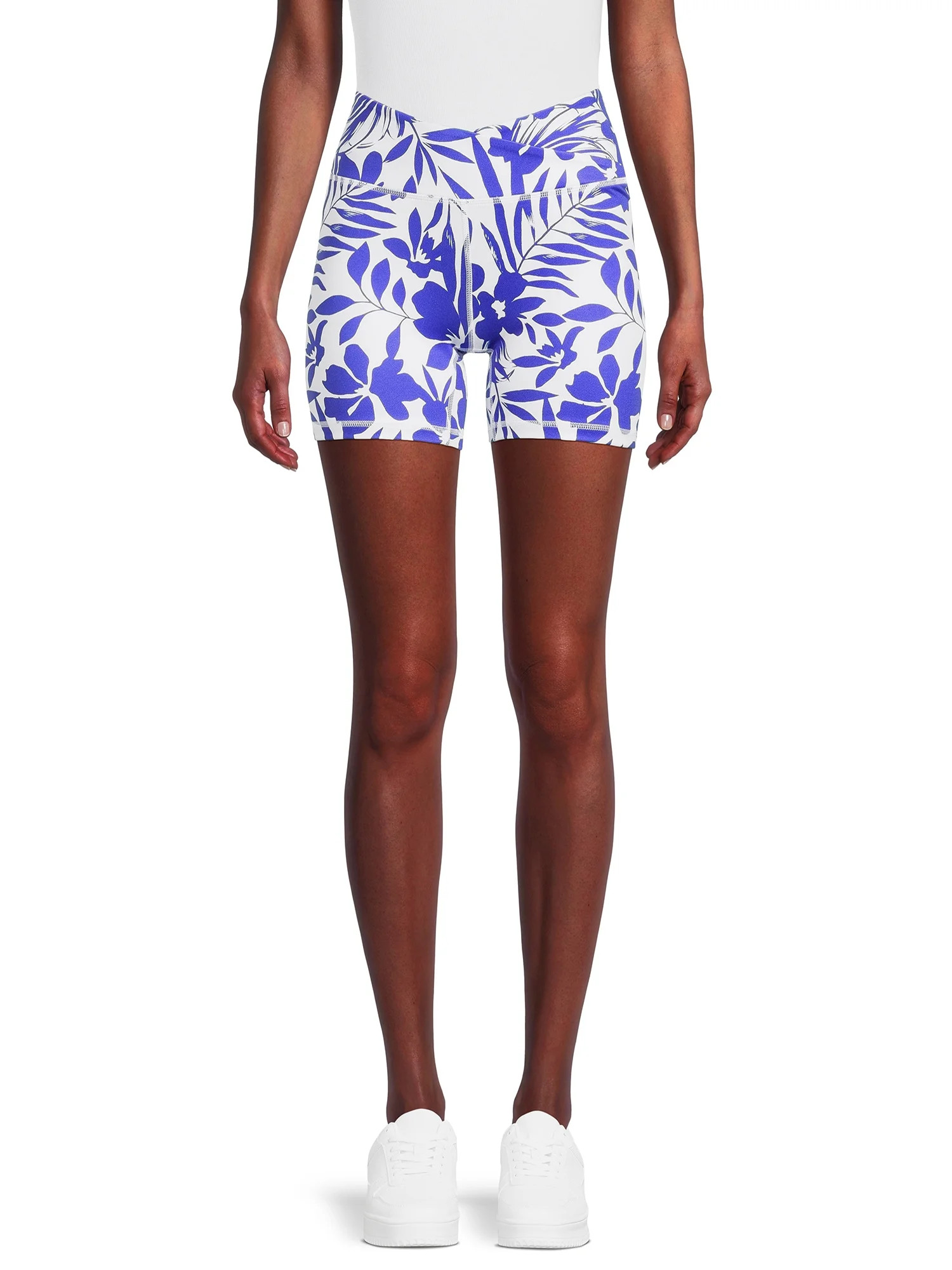 Avia Women's Cross Waist 5'' Bike Short - Walmart.com | Walmart (US)