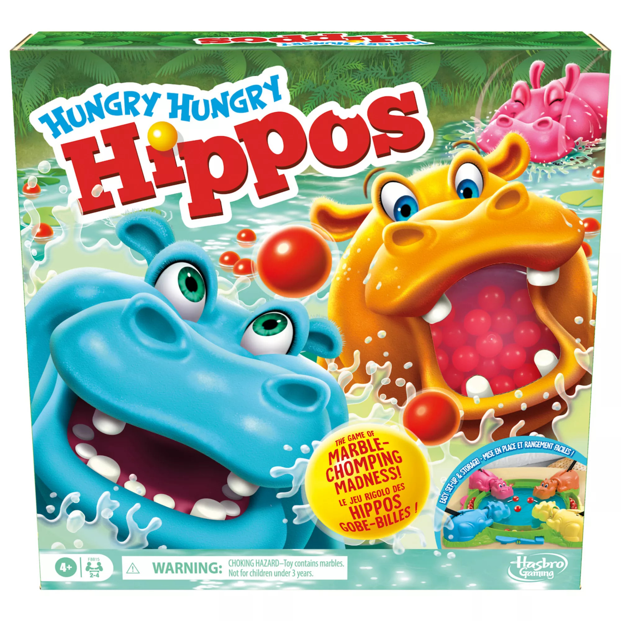 Hasbro Hungry Hungry Hippos Board Game | Kohl's