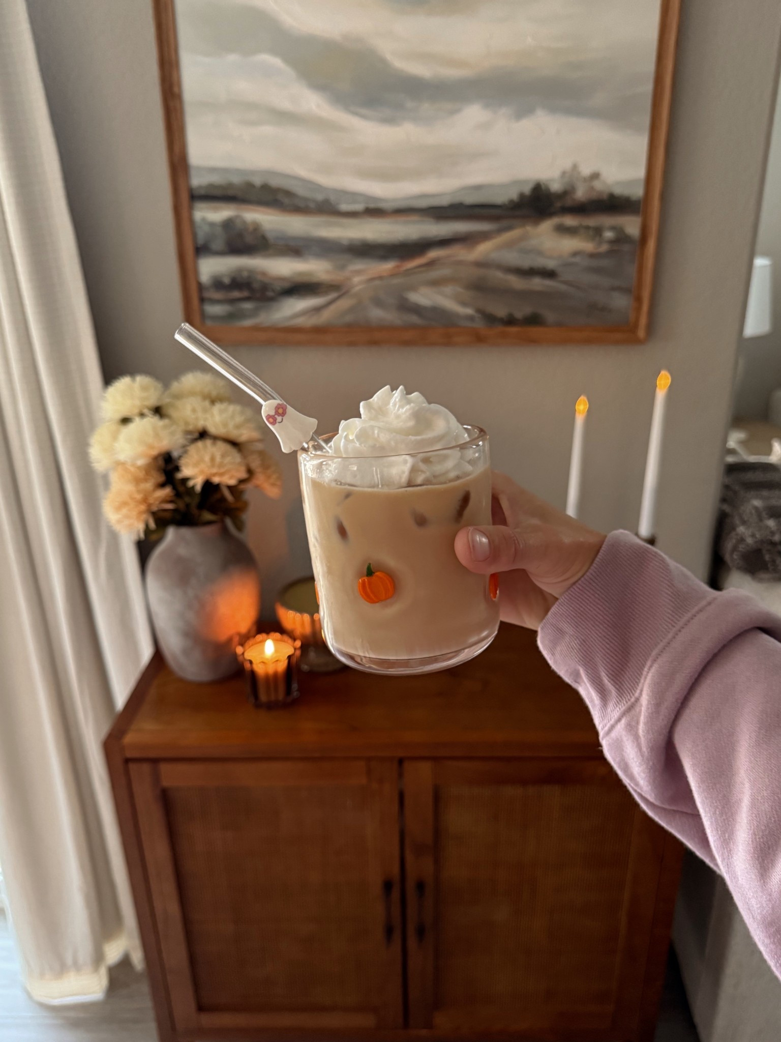 The cutest pumpkin icon glass for $7.99 🎃🍂