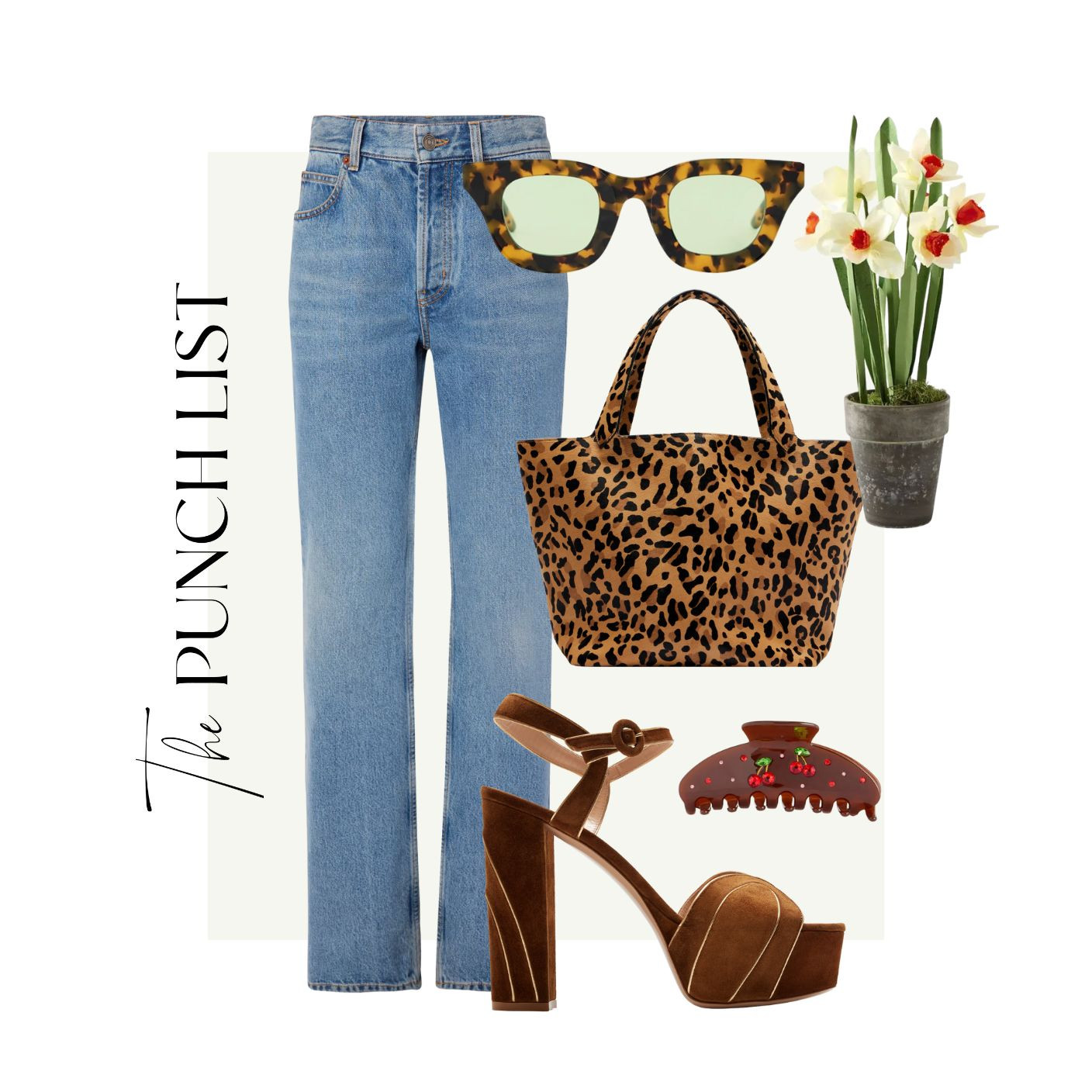 THE PUNCH LIST 👊 leopard sunnies, tote, cute hair clip, fave jeans, party shoes and more! 😍 

 #LTKSeasonal #LTKParties #LTKStyleTip