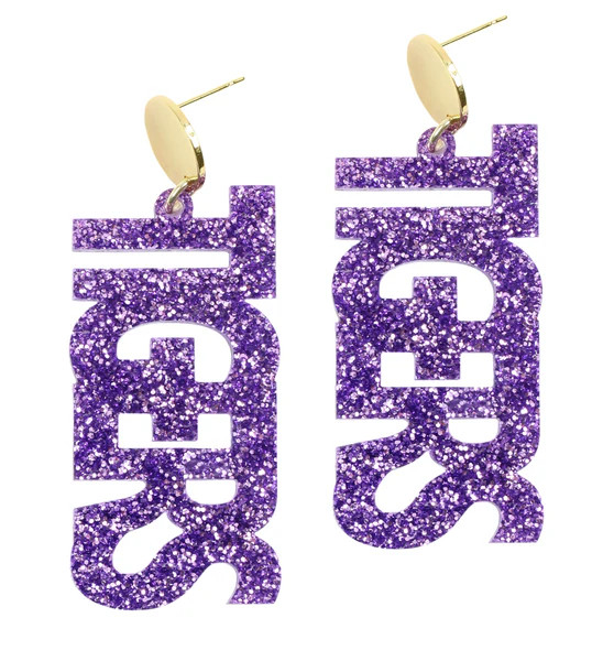 Tigers Acrylic Earring | Bourbon and Boweties