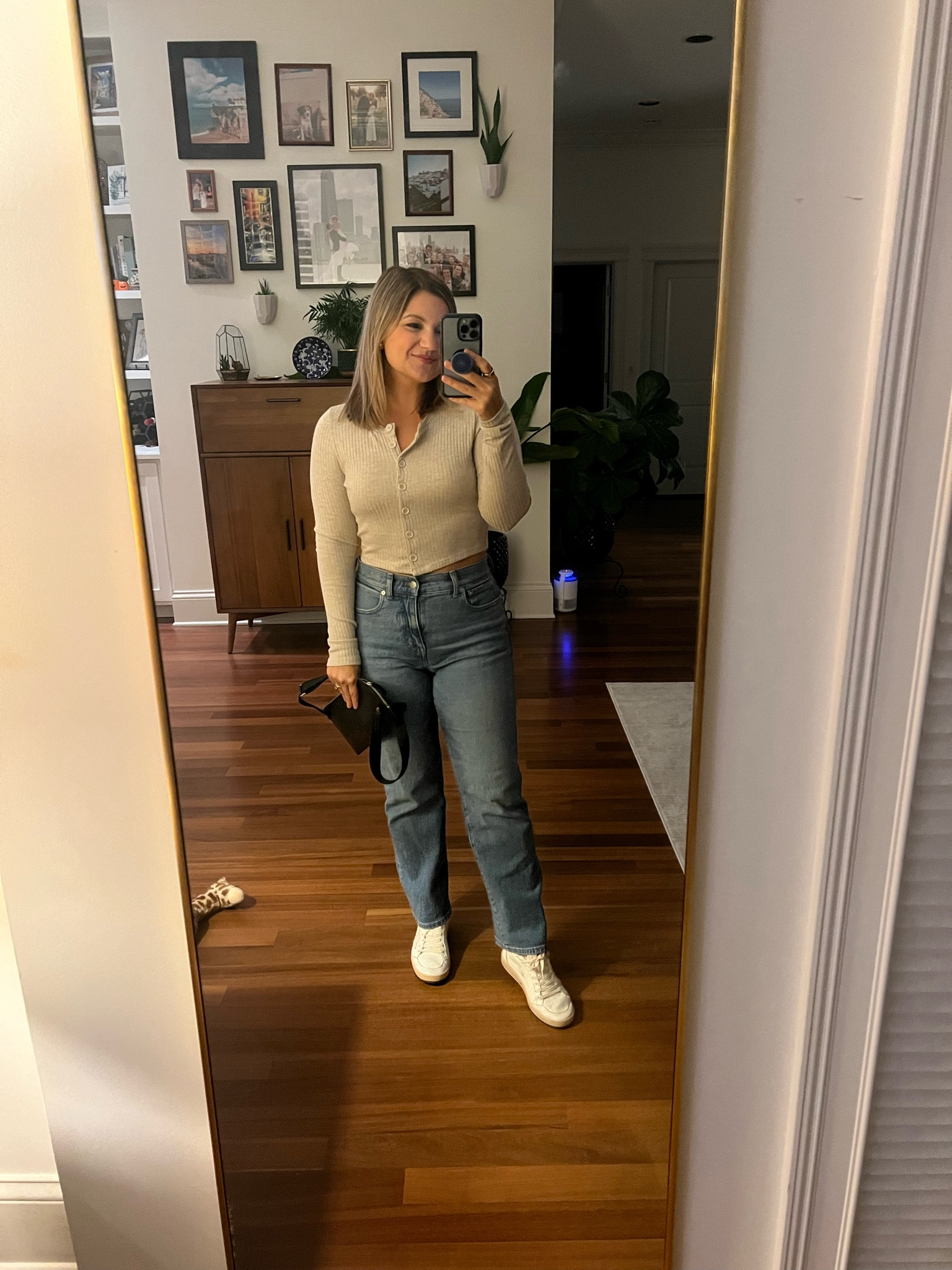 Top - sold out but linked similar! 
Jeans - petite 27
Golden goose - 25% off in a few colors!

#LTKxMadewell #LTKfindsunder100 #LTKSeasonal