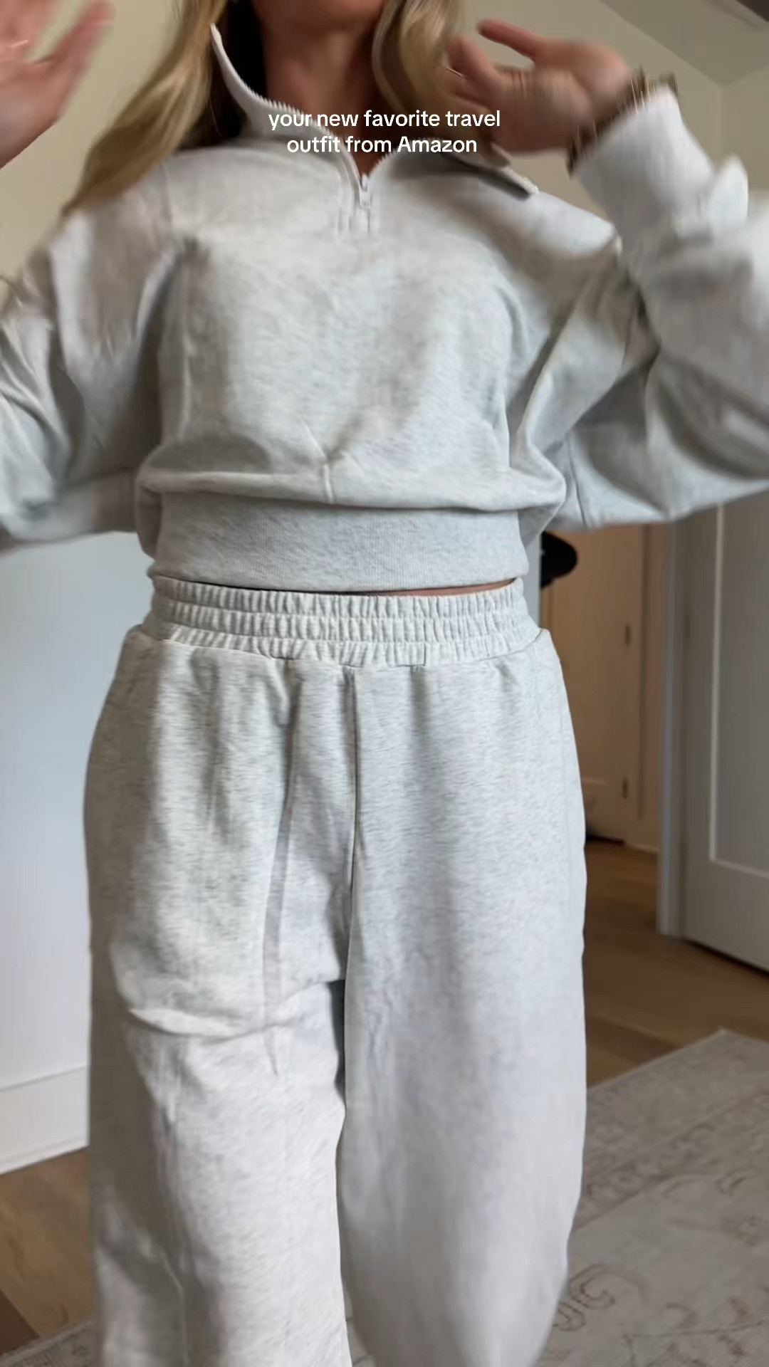 your new favorite travel matching sets from amazon fashion these are SO comfy it’s the best and the cropped fit with wide leg pants is flattering for a sweatset! 5’4/s in my LTK. 

#founditonamazon #amazonfashion #amazonfashionfinds #amazonmatchingsets #amazonsweatsets @Amazon Fashion

#LTKootd #LTKTravel #LTKSaleAlert