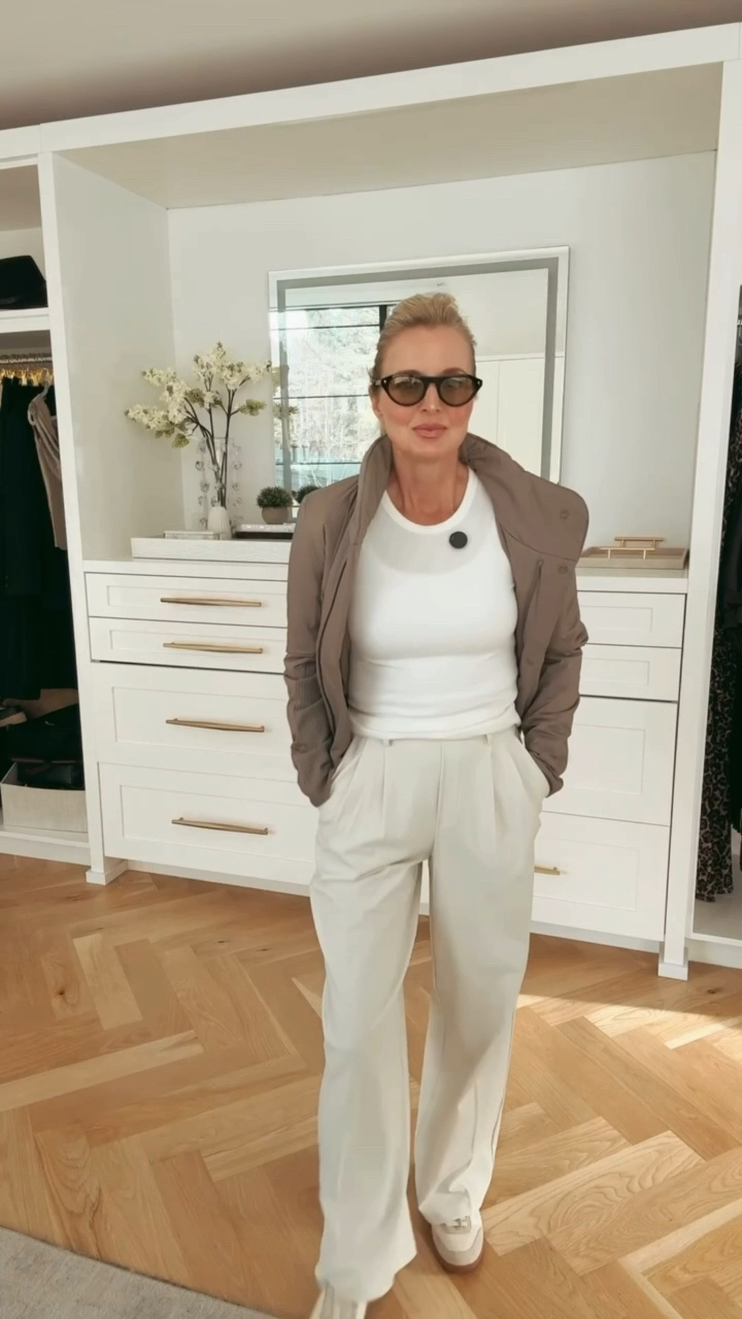 The versatility of these @lululemon Daydrift Trousers is next-level. They look exactly like dressy trousers, but are made of a moisture-wicking, lightweight performance material that’s super cool and sleek. With functional belt loops, you can dress them up or down effortlessly. There’s no zipper or button, just a stretchy waistband with a drawcord to tighten the waist. Wear them to the office, to dinner, traveling, running errands, sporting events, you name it. If white isn’t your color, these also come in 12 other colorways, including an ultra cool pinstripe. And, they’re available in 3 inseam lengths. I’m wearing the short length. Fit runs true to size for all pieces. 
#ad #lululemoncreator 


#LTKTravel #LTKSeasonal