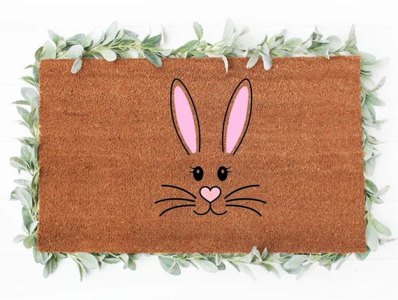 Easter Face Doormat  Easter Doormat  Spring Doormat  Easter | Etsy | Etsy (US)