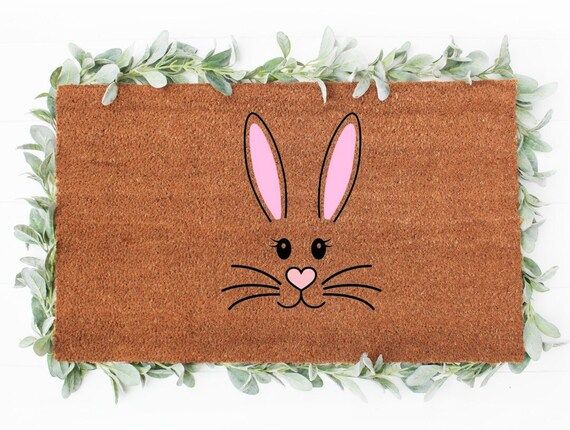 Easter Face Doormat  Easter Doormat  Spring Doormat  Easter | Etsy | Etsy (US)