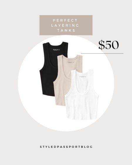 Perfect basic tanks for layering this spring 🖤




#abercrombie #basics #momstyle #affordablestyle #everydaystyle #springoutfit #springfashion #casualstyle #outfits #outfitidea 

#LTKunder100 #LTKunder50 #LTKstyletip