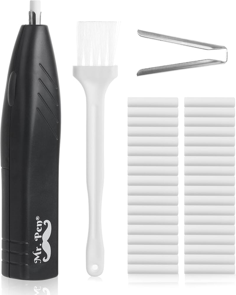 Mr. Pen- Electric Eraser Kit, 36 Eraser Refills and 1 Brush, Battery Operated Eraser, Electric Er... | Amazon (US)