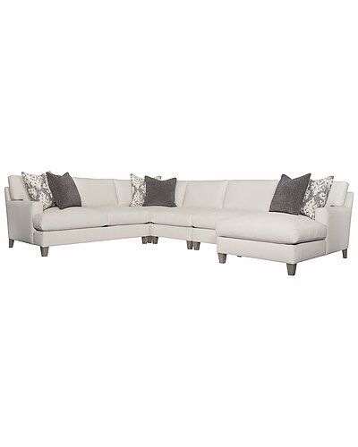 Mila Fabric Sectional | Gilt & Gilt City