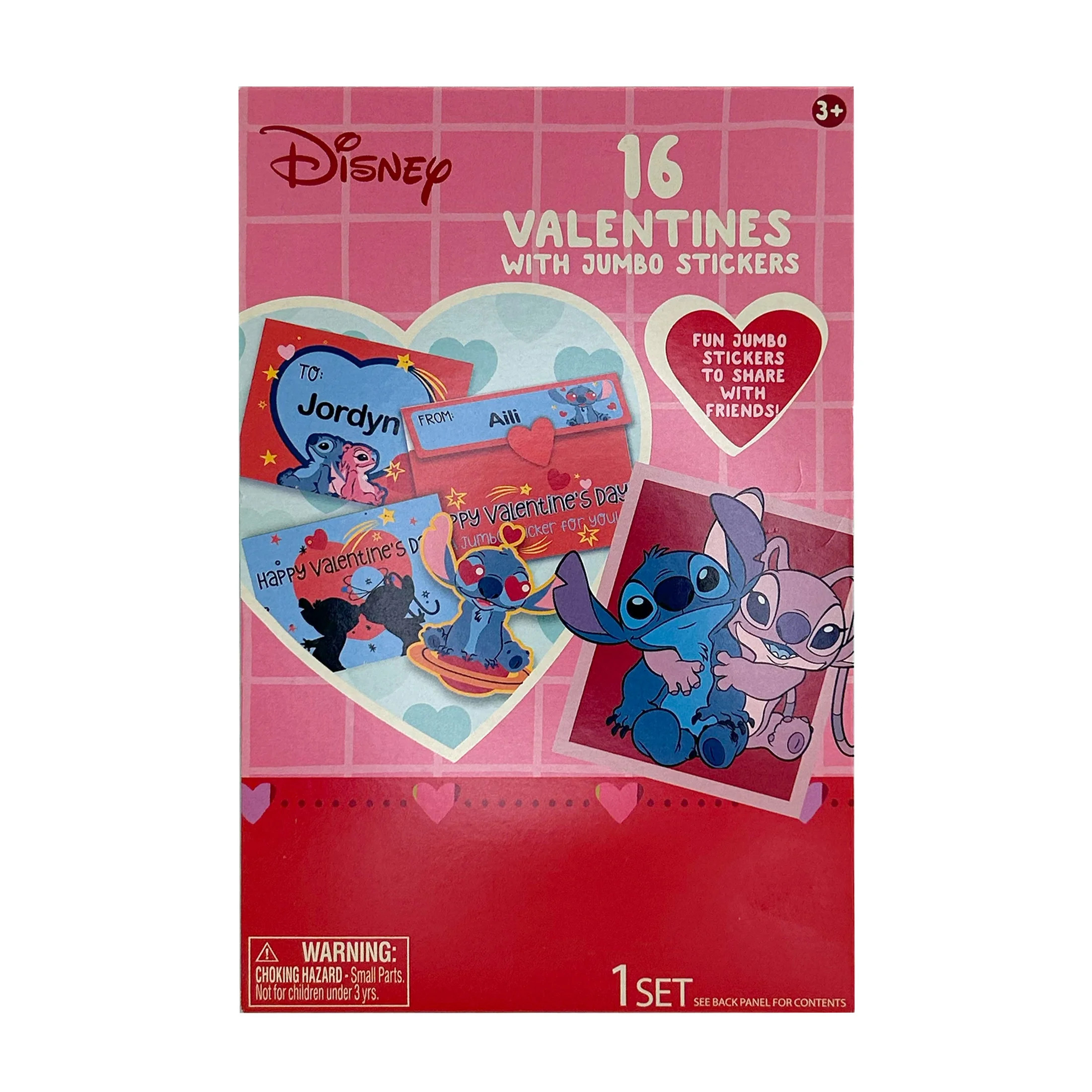Disney Stitch Valentine's Day Exchange Cards with Jumbo Stickers, 16 Count | Walmart (US)