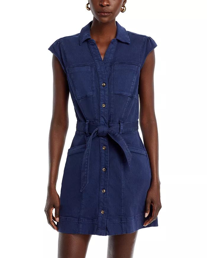 PAIGE Jaxsyn Belted Mini Shirt Dress Women - Bloomingdale's | Bloomingdale's (US)