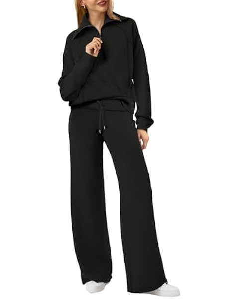 ANRABESS Women 2 Piece Outfits Sweatsuit Oversized Sweatshirt Sweatpants Tracksuit Sweat Lounge M... | Amazon (US)